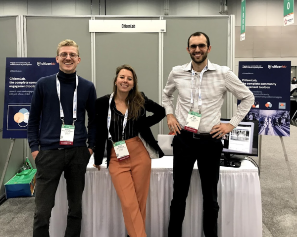 CitizenLab's team at the ICMA conference